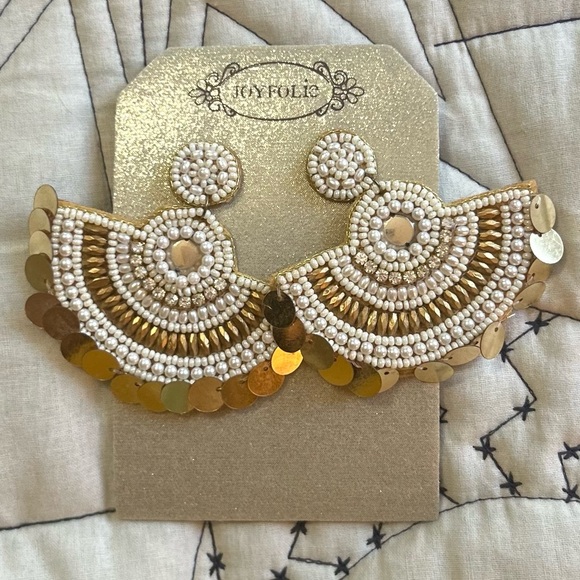 Statement Beaded Earrings - Picture 2 of 2